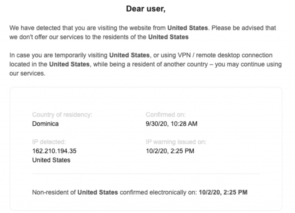 PrimeXBT: How We Protect Users’ Funds And Comply With AML Guidance - screen shot 2020 10 06 at 2.50.34 pm 1024x739