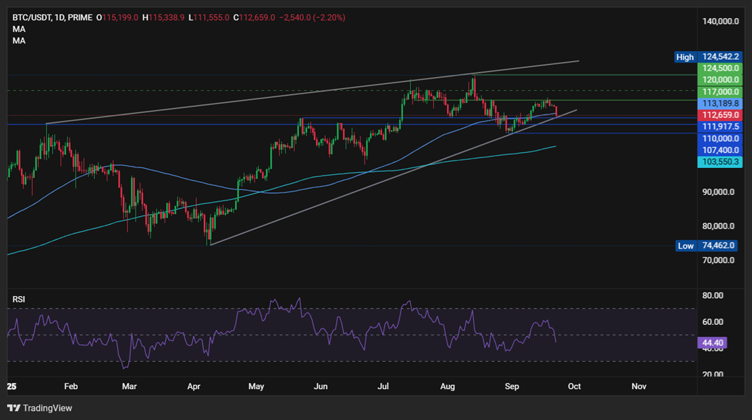 Bitcoin Faces Flash Crash, But Long-Term Holders Signal Bullish Q4&nbsp; - BTCUSD 22092025