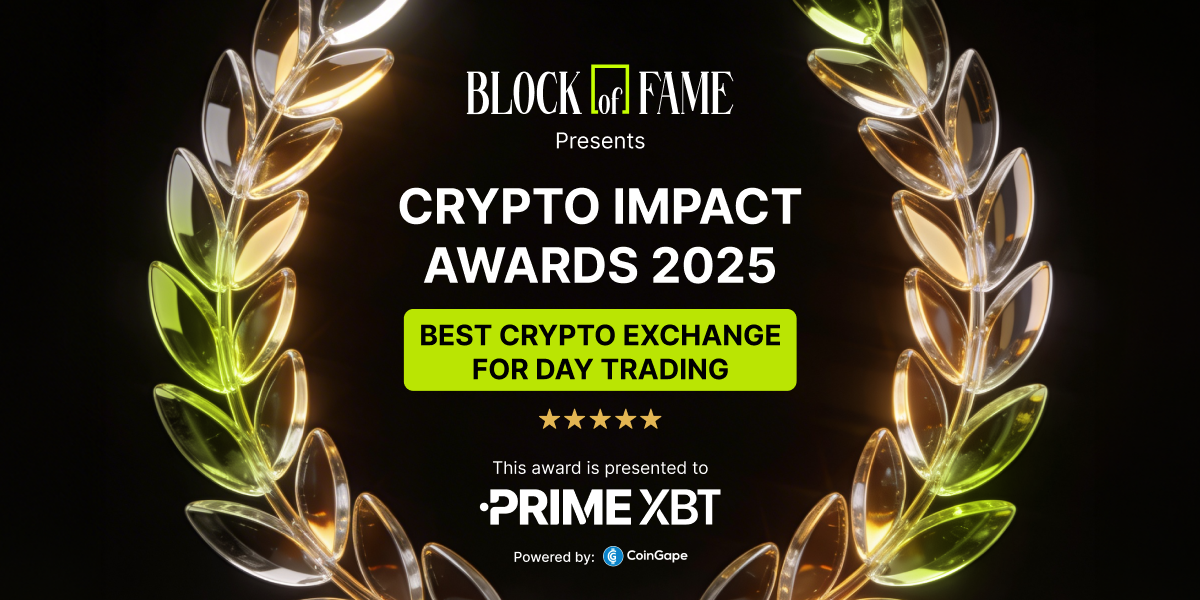 PrimeXBT wins CoinGape award for “Best Exchange for Day Trading 2025” - Blog 01 1200x600 1