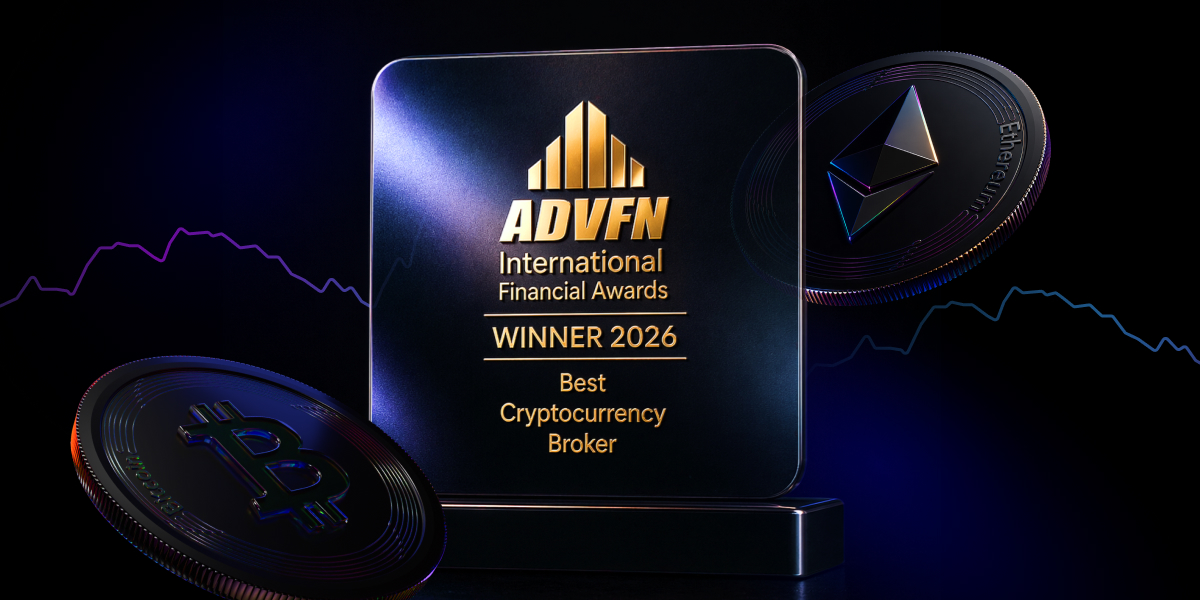 PrimeXBT wins ‘Best Cryptocurrency Broker’ title at ADVFN Awards 2026 - Awards 2025 1200x600 14.04.2025 2